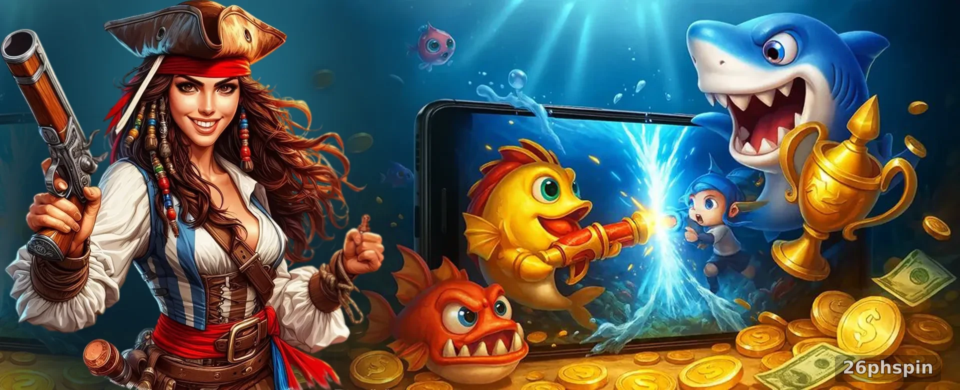 Player celebrating a win at 26phspin online casino, showcasing the thrill of casino games